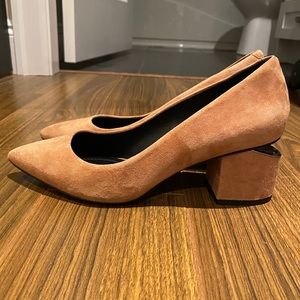 Alexander Wang Beige Velvet Heel